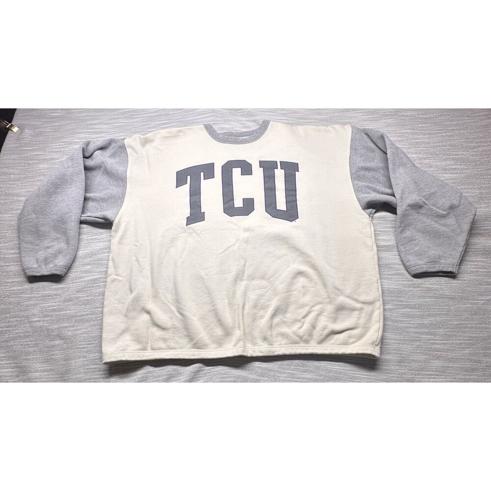 Vintage TCU Sweatshirt Gear For Sports Crewneck Size XXL